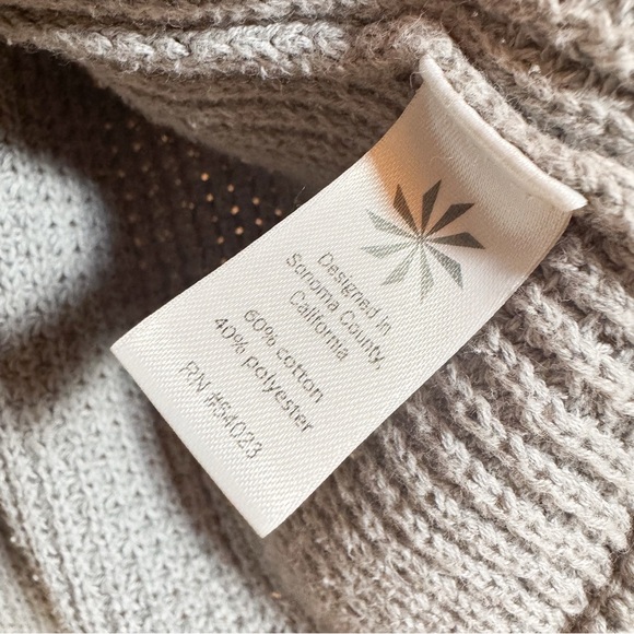 Athleta Gray Zip Front Knit Hoodie Sweater Women’s L - Picture 6 of 11